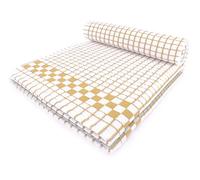 Fecido Classic Kitchen Tea Towels - Heavy Duty - Super Absorbent - 100% Cotton - Professional Grade Dish Cloths - European Made Tea Towels - Set of Two, Beige