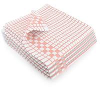 Fecido Classic Kitchen Tea Towels with Hanging Loop - Set of 4, Peach
