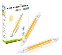 Fecifte R7S LED 118mm 10w Dimmable Bulb, Natural White 4000K, 1000LM, Linear Light Bulb Double Ended Reflector Light 80W 100w Halogen Replacement Energy Saving R7s Floodlight, 360° Light Angle, 2Pack