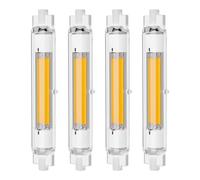 Fecifte R7S LED 118mm Dimmable 30w Bulb, Natural White 4000K, 2000LM, Linear Light Bulb Double Ended Reflector Light Replacement 100W 200w Halogen, No Flick, 360° Light Angle, 4Pack