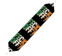 Feck Off Irish Sayings Plush Table Runner Boho Country Farmhouse Kitchen Dining Table Decoration 200*33cm