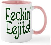 Feckin' Eejits! 11 Ounces Funny Novelty Ceramic Drinking Cup Novelty Ceramics Cup