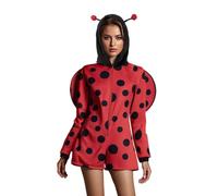 Feclmiyt Bumble Bee Costume For Women Bee Queen Dress Halloween Animal Costumes Theme Party Cosplay Fancy Dress Outfits (H-01, M)