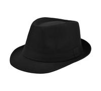 Feclmiyt Fedora Hats for Men Women Trendy Solid Color Wide Brim Jazz Cap Top Hat Fall Winter Casual Sun Hat for Daily Party Stage (Black, ONE Size)