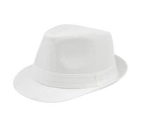 Feclmiyt Fedora Hats for Men Women Trendy Solid Color Wide Brim Jazz Cap Top Hat Fall Winter Casual Sun Hat for Daily Party Stage (White, ONE Size)