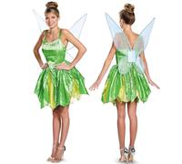 Feclmiyt Women Sexy Pixie Princess Cosplay Costume Y2K Halloween Forest Fairy Costume Pretty Elf Tube Tops Dress+Wings Musa Costumes (Q-01, S)