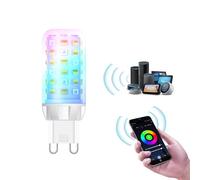 FECONN G9 Smart Bulb, Colour Changing Wi-Fi G9 Smart LED Bulbs with Music Sync, Compatible with Alexa, Google Home and Smart Life App, Dimmable, 1pack…