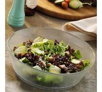 Fecra Azura Glass Round Salad/Fruit Bowl 22cm, Clear