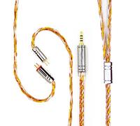 FEDAI Earphone Cable Upgrade 16 Core Silver Plated Copper Cable HiFi Headphones IEM Cable with 2 Pin for ES4 ZST ZSN AS10 ZS10 CCA C10 C16 ZSX ZS10 PRO AS16 ZSR TRN V80 V90 BA5C12(2.5mm,2pin)