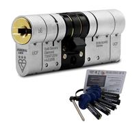 Federal 3 Star Euro Cylinder Door Lock TS007 Diamond Secure Anti-Snap Dual Finish 5 Keys - 10 Year Guarantee 40/60