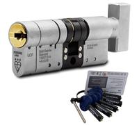 Federal 3 Star Euro Cylinder Thumb Turn Door Lock TS007 Diamond Secure Anti-Snap Dual Finish 5 Keys - 10 Year Guarantee 45/55