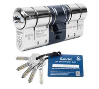 Federal Gabriel 3 Star Euro Cylinder Door Lock - Police Approved, TS007 Diamond Secure, Anti-Snap, Chrome 5 Keys - 10 Year Guarantee 40/40