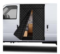 Federedevo Van Insulated Door Curtain for Side Doors Magnetic Thermal Cover for Ford E-Series/Econoline/Club Wagon 2003-2025 - Keep Heat in & Cold Out for Winter Camper Van