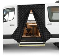 Federedevo Van Insulated Door Curtain for Side Doors Magnetic Thermal Cover for Ford Transit/RAM Promaster/Mercedes Sprinter Standard Roof - Keep Heat in & Cold Out for Winter Camper Van