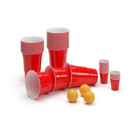 Federer Ultimate Beer Pong Party Package Red Cups, Shot Glasses incl. Balls