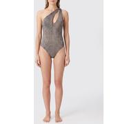 FEDERICA TOSI Python Print Polyamide One-Shoulder Swimsuit - Size: L - female