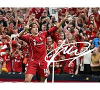 Federico Chiesa - Liverpool Autographed Signed A4 Photo Print 2