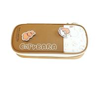 Federtasche, Capybara Federmäppchen | Capybara Schulbedarf Mädchen Bleistiftbox | Markierungstasche mit großem Fassungsvermögen, Schreibtisch-Organizer, ästhetische Bleistifttasche für Anspitzer-,
