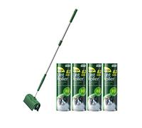 Fedicelly Large Lint Rollers Pet Hair Extra Sticky Floor, Cat Dog Hair Remover Laundry Clothes Carpet Furniture,6.3 inches Wider with 320 Sheets Giant Lint Remover Brush for Couch with Long Handle