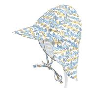 FedMois Infant Toddler Kids Summer Sun Hat with Neck Cover UPF 50+ Beach Swim Hat Sun Protection, Whale, 2-5 Years