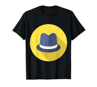 Fedora Hat Value Graphic T-Shirt, Men, Black, S