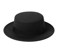 Fedora Hats for Men & Women - Pork Pie, Flat Top, Boater & Wide Brim Styles, Black, M-L