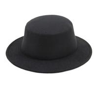 Fedora Hats for Women Men Vintage Classic British Style Panama Hat Wide Brim Flat Top Warm Country Gentleman Hat for Autumn Wide Brim Fedora Hats for Men