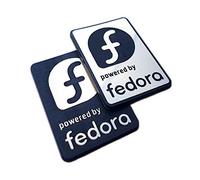 Fedora Linux Sticker Set, Case Badge (Two Emblems) - 35mm x 25mm
