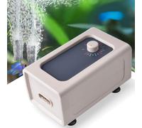 FEDOUR 5W/7W Large and Powerful Aquarium Air Pump, 420LPH Adjustable Fish Tank Air Pump for 50-1000L Fish Tanks/Hydroponics with Complete Accessories