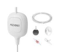 FEDOUR Mini Whisper Aquarium Air Pump, Nano Ultra Quiet Fish Tank Aerator, Hang-on Fish Tank Bubbler Pump for Up to 50L Betta Tank, Nano Aquarium, Fish Bowl