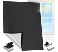 Feebee Blackout Blinds - No Drill Black Out Blinds Stick On, 200x145cm Temporary Blackout Blinds Cut to Size,Portable Blackout Window Cover for Travel,Velcro Black Out Fabric for Bedroom Skylight Roof
