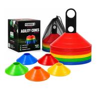 Feeberse Football Training Cones, Sports Agility Marker Cones, 50 Pack