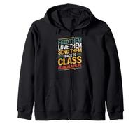 Feed Love Send School Lunch Lady Appreciation Hero Zip Hoodie