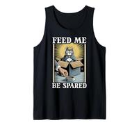Feed Me Be Spared Cat In Box Cute Funny Cat Tank Top