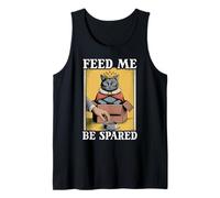 Feed Me Be Spared Cat In Box Cute Funny Cat Tank Top