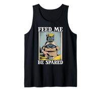 Feed Me Be Spared Cat In Box Cute Funny Cat Tank Top