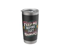 Feed Me Before I Get Hangry Food Angry Hungry - Stainless Steel Insulated Tumbler
