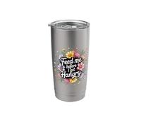 Feed Me Before I Get Hangry Food Angry Hungry - Stainless Steel Insulated Tumbler