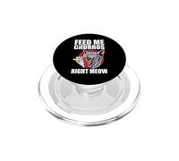 Feed Me Churros Right Meow Funny Cat Churros Lover PopSockets PopGrip for MagSafe