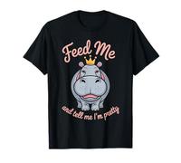 Feed me hungry hippopotamus funny Chubby Hippo T-Shirt