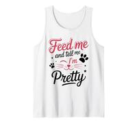 Feed me hungry hippopotamus funny Chubby Hippo Tank Top