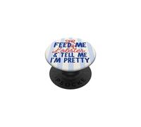 Feed Me Lobster and Tell Me I'm Pretty Cute Maine Camping PopSockets Adhesive PopGrip