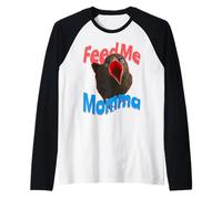 Feed Me Momma s Hungry Baby Crow s Mom & Child Raglan Baseball Tee