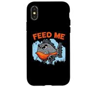 Feed Me Piranha Collector Aquarist Fishkeeping Fish Lover Case for iPhone X/XS