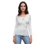 FEED ME THREADS Bandeau Sleeve Maternity Nursing Breastfeeding Top (UK, Alpha, M, Regular, Regular, White)