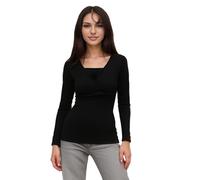 FEED ME THREADS Bandeau Sleeve Maternity Nursing Breastfeeding Top (UK, Alpha, S, Regular, Regular, Black)