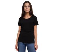 FEED ME THREADS (L Short Sleeve Maternity Nursing Breastfeeding Top (UK, Alpha, L, Regular, Regular, Black)