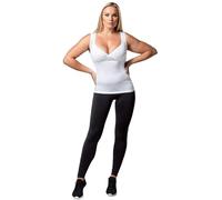 FEED ME THREADS (L Under Bust Breastfeeding White Vest (UK, Alpha, L, Regular, Regular, White)
