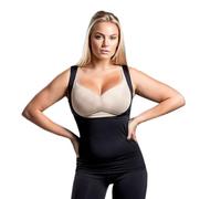 FEED ME THREADS (S Nursing Support Vest, Under Bust Design, Black Athletic Wear (UK, Alpha, S, Regular, Regular, Black)
