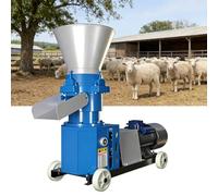 Feed Pellet Machine for Animal Feed Mill - 400 lb/h Production Rate, Customizable Die Plate 2.5mm-8mm for Cattle, Chicken, Duck, Pig